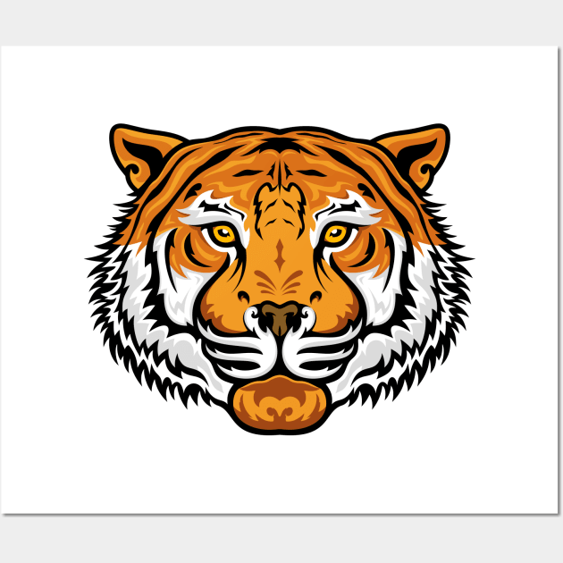 Tiger Vector Wall Art by rudimsa99